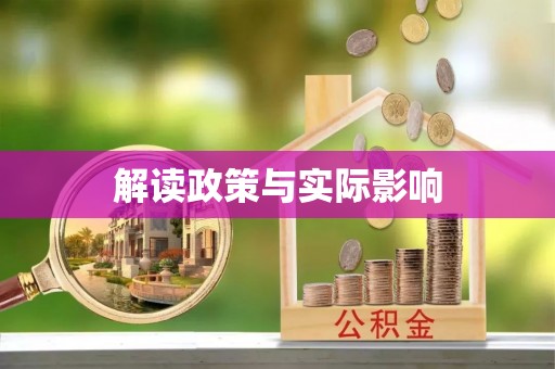 卫辉解读政策与实际影响