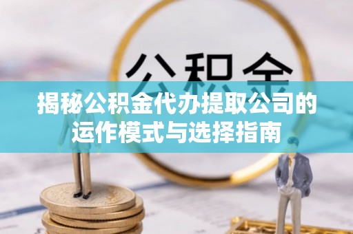 卫辉揭秘公积金代办提取公司的运作模式与选择指南