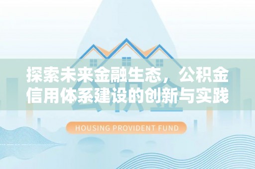 卫辉探索未来金融生态，公积金信用体系建设的创新与实践