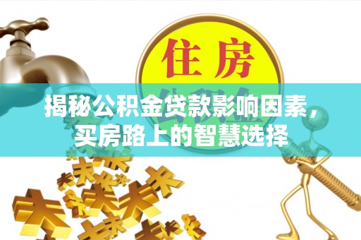 卫辉揭秘公积金贷款影响因素，买房路上的智慧选择