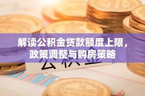 卫辉解读公积金贷款额度上限，政策调整与购房策略