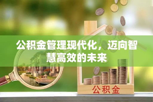 卫辉公积金管理现代化，迈向智慧高效的未来