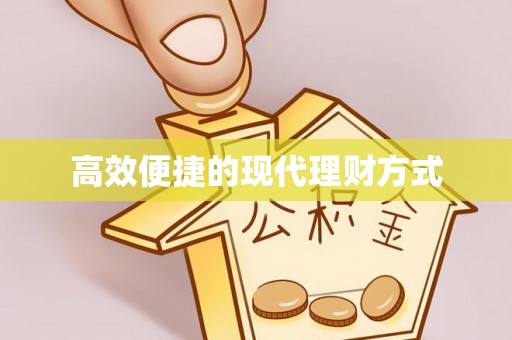 卫辉高效便捷的现代理财方式