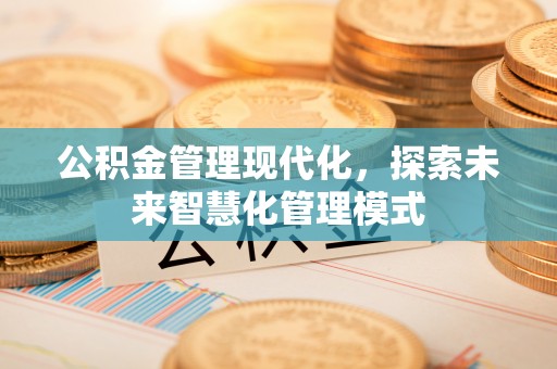 卫辉公积金管理现代化，探索未来智慧化管理模式