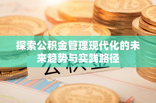 卫辉探索公积金管理现代化的未来趋势与实践路径