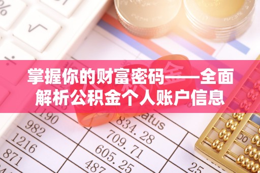 卫辉掌握你的财富密码——全面解析公积金个人账户信息