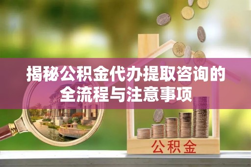 卫辉揭秘公积金代办提取咨询的全流程与注意事项