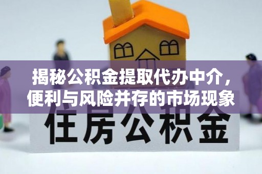 卫辉揭秘公积金提取代办中介，便利与风险并存的市场现象