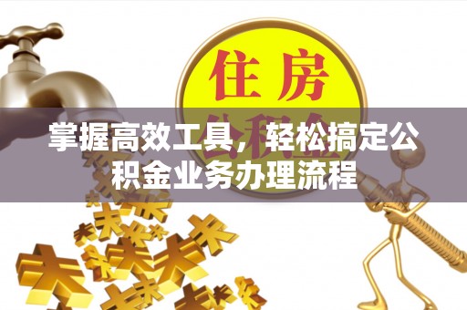 卫辉掌握高效工具，轻松搞定公积金业务办理流程